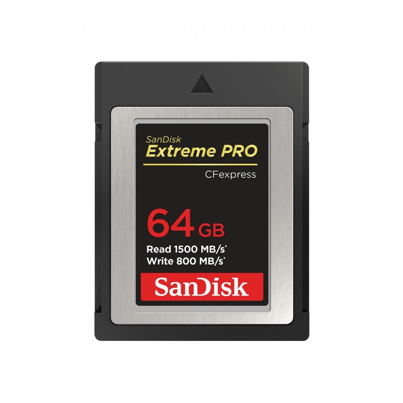 SanDisk Extreme Pro, 64 Go, CFexpress, 1500 Mos, 800 Mos, Noir