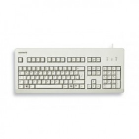 Cherry G80-3000, Taille réelle 100 %, Avec fil, USB, QWERTZ, Gris