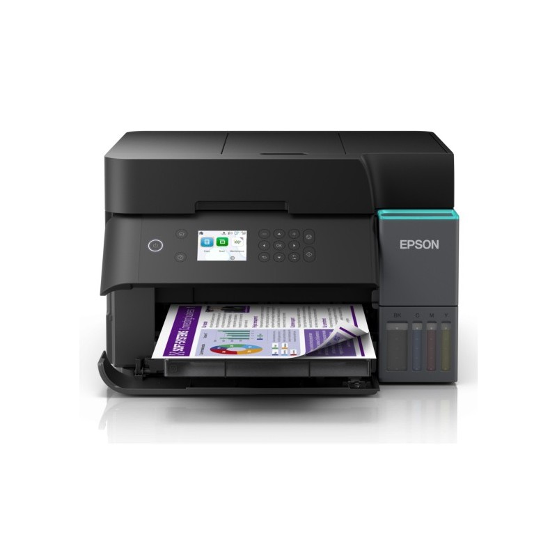 Epson EcoTank ET-3950, Jet d'encre, Impression couleur, 4800 x 1200 DPI, A4, Impression directe, Noir
