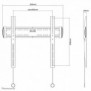 Neomounts NM-W340BLACK Support pour écran mural 32-55" - ultra-plat, 81,3 cm 32", 139,7 cm 55", 100 x 100 mm, 400 x 400 mm, Acier, Noir