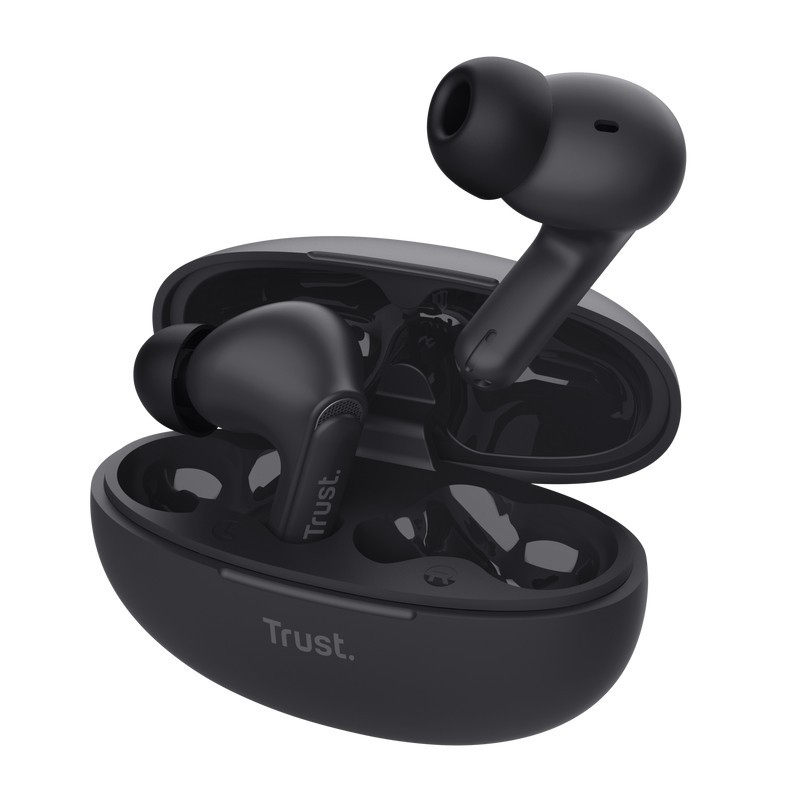 Trust Yavi, True Wireless Stereo , AppelsMusique, 20 - 20000 Hz, 37 g, Casque, Noir