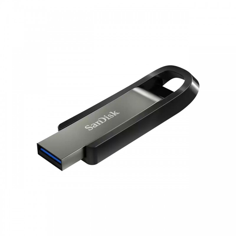 SanDisk Extreme Go, 128 Go, USB Type-A, 3.2 Gen 1 3.1 Gen 1, 400 Mos, Slide, Acier inoxydable
