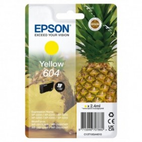 Epson 604, Rendement standard, Jaune, 2,4 ml, 1 pièce, 130 pages, Paquet unique