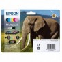 Epson Elephant Multipack 6-colours 24XL Claria Photo HD Ink, Rendement élevé , 10 ml, 8,7 ml, 6 pièce, Multi pack