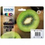 Epson Kiwi Multipack 5-colours 202XL Claria Premium Ink, Rendement élevé , Noir, Photo noire, Cyan, Magenta, Jaune, Encre à pigments, Encre à colorant, 13,8 ml, 8,5 ml