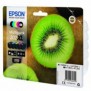 Epson Kiwi Multipack 5-colours 202XL Claria Premium Ink, Rendement élevé , Noir, Photo noire, Cyan, Magenta, Jaune, Encre à pigments, Encre à colorant, 13,8 ml, 8,5 ml
