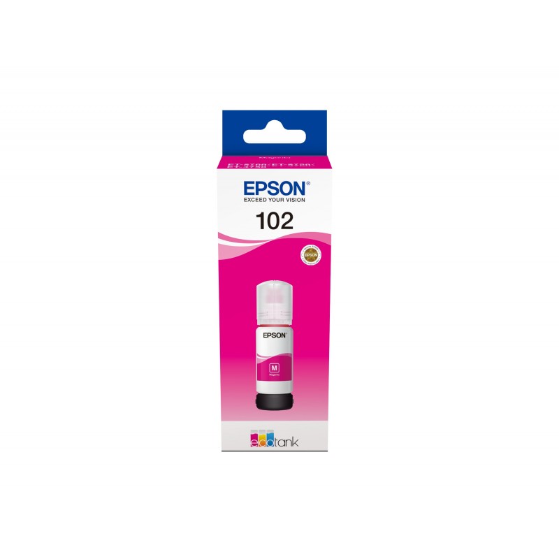 Epson 102 EcoTank Magenta ink bottle, Magenta, Encre à pigments, 70 ml, 1 pièce