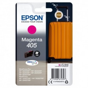 Epson Singlepack Magenta 405 DURABrite Ultra Ink, Rendement standard, Magenta, Encre à pigments, 5,4 ml, 1 pièce, Paquet unique