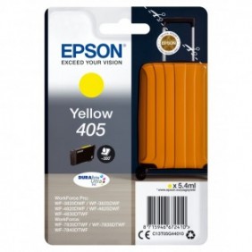 Epson Singlepack Yellow 405 DURABrite Ultra Ink, Rendement standard, Jaune, Encre à pigments, 5,4 ml, 1 pièce, Paquet unique