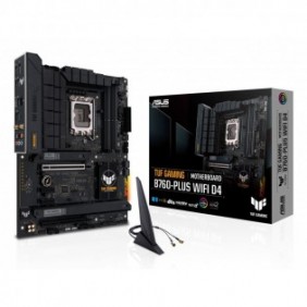 ASUS TUF GAMING B760-PLUS WIFI D4, Intel, LGA 1700, Intel® Celeron®, Intel® Core™ i3, Intel® Core™ i5, Intel® Core™ i7, Intel® Core™ i9,..., LGA 1700, DDR4-SDRAM, 192 Go