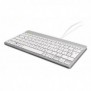 R-Go Tools Clavier ergonomique R-Go Compact Break, clavier compact avec logiciel de pause,QWERTZ , Filaire, blanc, Mini, Avec fil, USB, QWERTZ, Blanc
