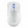 ASUS ROG Keris II Ace Wireless AimPoint White, Droitier, Optique, RF Wireless + Bluetooth + USB Type-A, 42000 DPI, Blanc