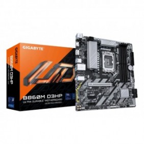 Gigabyte B860M D3HP Carte mère - Processeurs Intel Core Ultra, VRM 4+1+2+1 phases, jusqu'à 9066MHz DDR5, 2xPCIe 4.0 M.2, LAN GbE, USB 3.2 Gen 1, Intel, LGA 1851 Socket V1, Intel Core Ultra série 1, Intel Core Ultra Series 2, LGA 1851, DDR5-SDRAM, 256