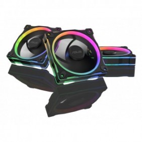 ASUS Prime MR120 Fan ARGB Black 3in1, Ventilateur, 12 cm, Noir