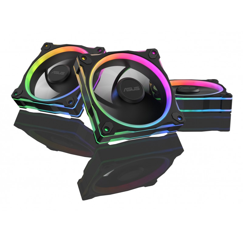 ASUS Prime MR120 Fan ARGB Black 3in1, Ventilateur, 12 cm, Noir