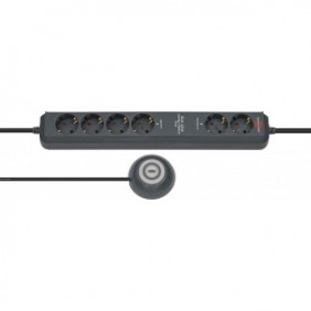 Brennenstuhl Eco-Line Comfort Switch, 2 m, Anthracite, 6 sortie CA, 3680 W, 16 A, 390 mm