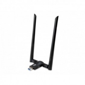 LevelOne WUA-1810E, Sans fil, USB, WLAN, Wi-Fi 5 802.11ac, 867 Mbits, Noir