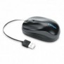 Kensington Souris mobile rétractable Pro Fit, Ambidextre, Optique, USB Type-A, 1000 DPI, Noir