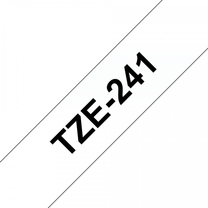 Brother TZE-241, Noir sur blanc, TZe, Philippines, 5 année, 1,8 cm, 8 m
