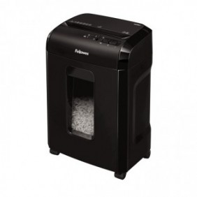 Fellowes Powershred 10M, Découpage par micro-broyage, 2 x 12 mm, 19 L, 4 roue, 10 min, P-5
