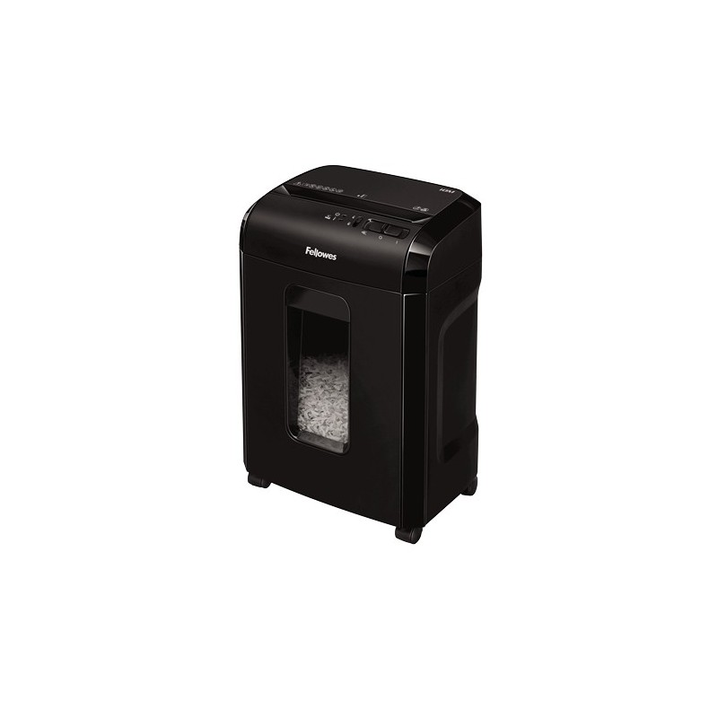 Fellowes Powershred 10M, Découpage par micro-broyage, 2 x 12 mm, 19 L, 4 roue, 10 min, P-5