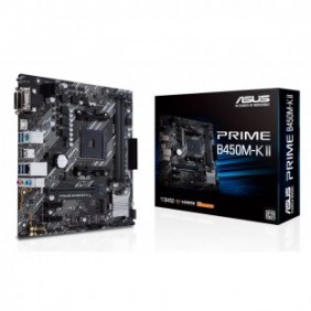 ASUS Prime B450M-K II, AMD, Emplacement AM4, AMD Ryzen 2000 Series, AMD Ryzen Threadripper 1000 Series, AMD Ryzen Threadripper 2000 Series, DDR4-SDRAM, 64 Go, DIMM