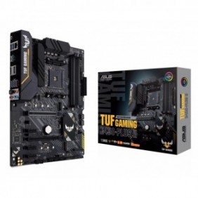 ASUS TUF GAMING B450-PLUS II, AMD, Emplacement AM4, AMD Ryzen 3000 Series, DDR4-SDRAM, 128 Go, DIMM