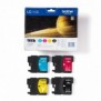 Brother Pack de cartouches d'encre LC1100VALBP originales, Noir, Cyan, Magenta, Jaune, 4 pièce, 450 pages, 325 pages, Multi pack