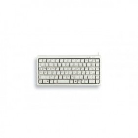 Cherry G84-4100, Mini, Avec fil, USB, QWERTY, Gris