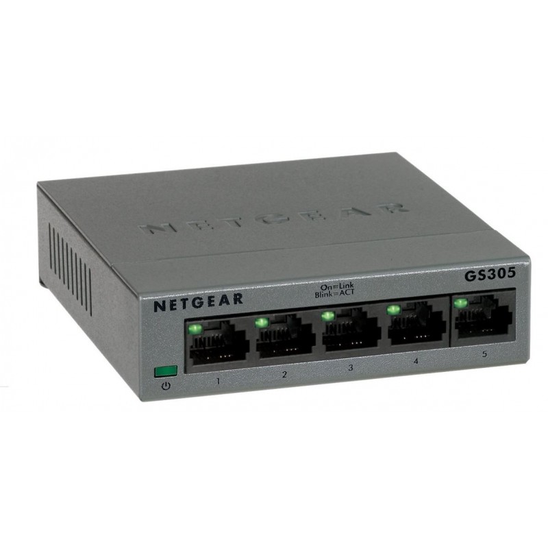 Netgear GS305 - Non-géré - L2 - Gigabit Ethernet 101001000 - Montage mural