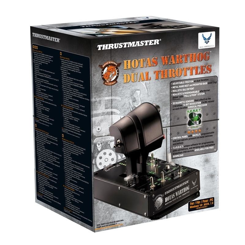 ThrustMaster HOTAS Warthog Dual Throttles, simulation de vol, PC, Avec fil, USB, Noir, Windows 7, Windows 7 Enterprise, Windows 7 Enterprise x64, Windows 7 Home Basic, Windows 7 Home