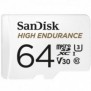 SanDisk High Endurance, 64 Go, MicroSDXC, Classe 10, UHS-I, 100 Mos, 40 Mos