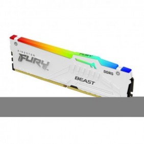Kingston FURY Beast 32 Go 5600 MTs DDR5 CL36 DIMM White RGB EXPO, 32 Go, 1 x 32 Go, DDR5, 288-pin DIMM