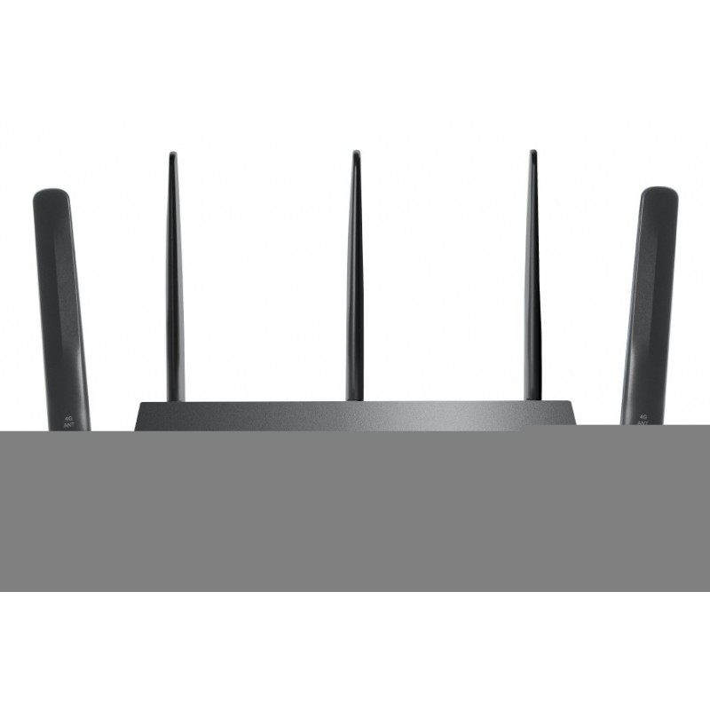 TP-LINK ER706WP-4G, Bi-bande 2,4 GHz  5 GHz, EthernetLAN, 4G, Noir, Routeur de bureaupoteau