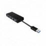 ICY BOX IB-AC6104-B, USB 3.2 Gen 1 3.1 Gen 1 Type-A, USB 3.2 Gen 1 3.1 Gen 1 Type-A, 5000 Mbits, Noir, Aluminium, Chine