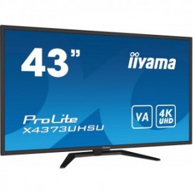 Iiyama ProLite X4373UHSU-B1, 108 cm 42.5", 3840 x 2160 pixels, 4K Ultra HD, 3 ms, Noir