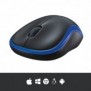 Logitech M185, Ambidextre, Optique, RF sans fil, 1000 DPI, Bleu