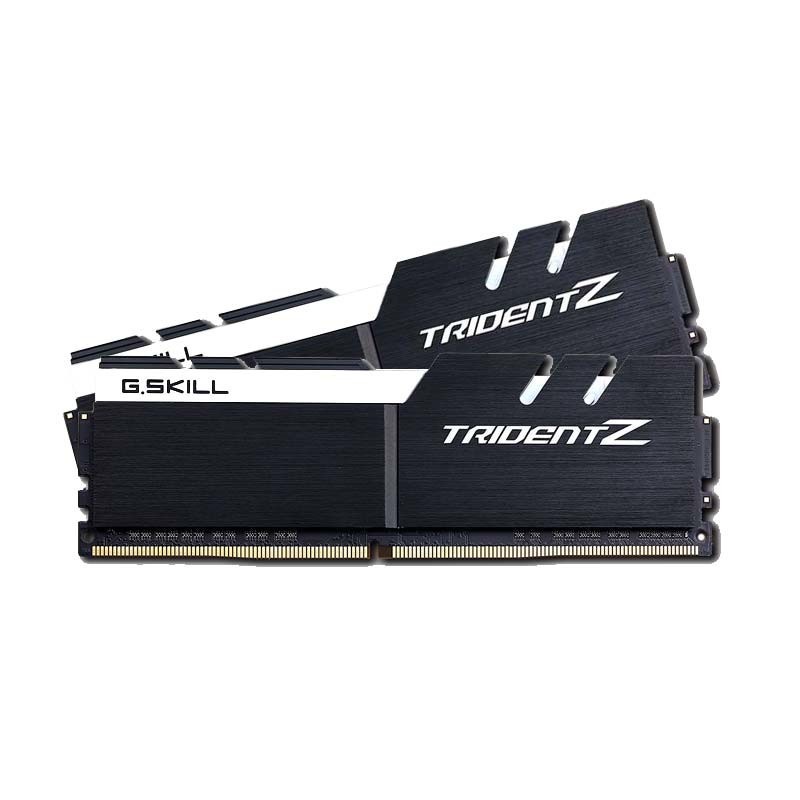 G.Skill 16GB DDR4-3200, 16 Go, 2 x 8 Go, DDR4, 3200 MHz, 288-pin DIMM, Noir, Blanc
