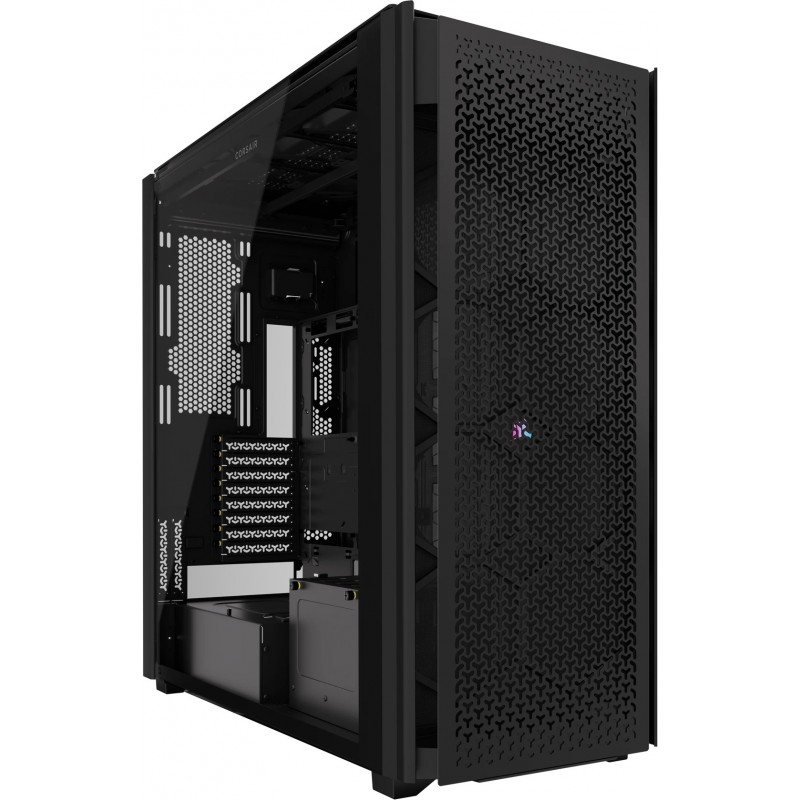 Corsair 9000D RGB AIRFLOW, Full Tower, PC, Noir, ATX, Acier inoxydable, Verre trempé, 18 cm