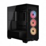 Corsair Midi Tower 3500X LXR LINK TG, Midi Tower, PC, Noir, ATX, EATX, micro ATX, Mini-ITX, Acier, Verre trempé, 17 cm