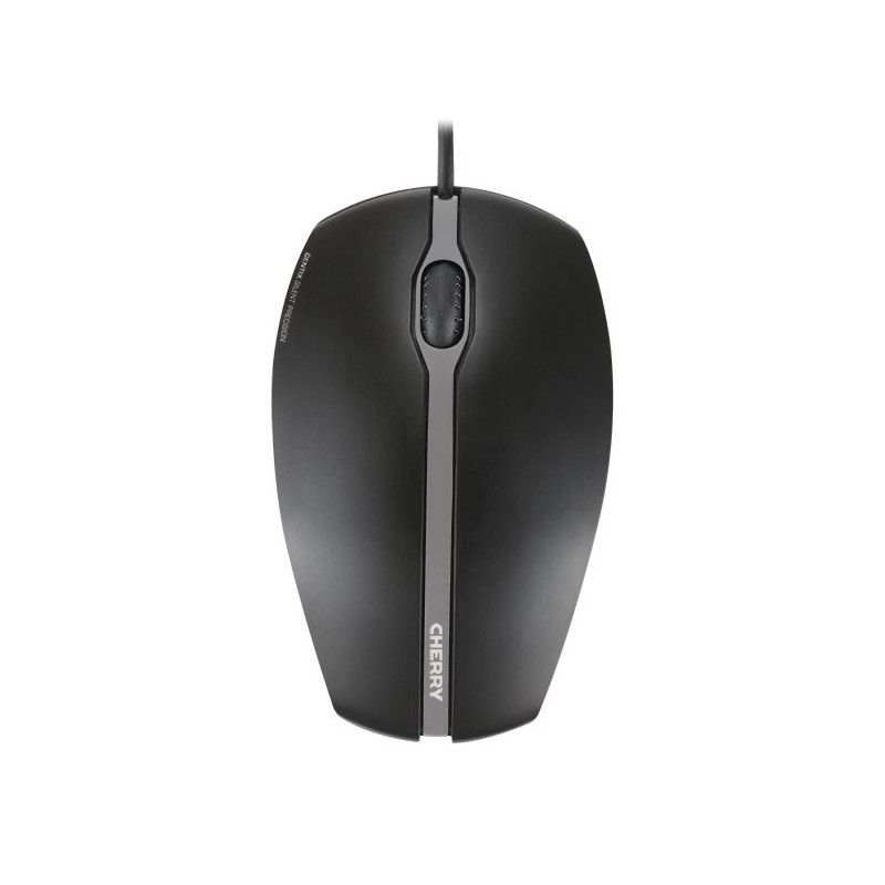 Cherry GENTIX SILENT Souris filaire, boutons silencieux sans clics, noir, USB, Ambidextre, Optique, USB Type-A, 1000 DPI, Noir