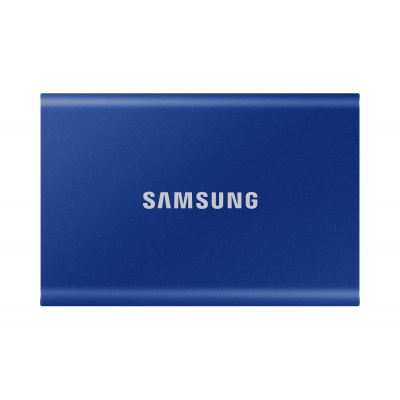 Samsung Portable SSD T7, 2 To, USB Type-C, 3.2 Gen 2 3.1 Gen 2, 1050 Mos, Protection par mot de passe, Bleu