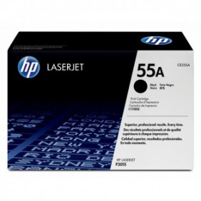 HP 55A toner LaserJet noir authentique, 6000 pages, Noir, 1 pièce