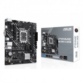 ASUS PRIME H610M-K ARGB, Intel, LGA 1700, Intel® Celeron®, Intel® Core™ i3, Intel® Core™ i5, Intel® Core™ i7, Intel® Core™ i9,..., DDR5-SDRAM, 96 Go, DIMM