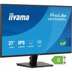 Iiyama ProLite X2792QSU-B1, 68,6 cm 27", 2560 x 1440 pixels, Quad HD, 3 ms, Noir