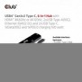 Club 3D CSV-1599, USB 3.2 Gen 1 3.1 Gen 1 Type-C, 100 W, 1.42.3, 10,100,1000 Mbits, Noir, 120 Hz