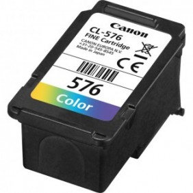 Canon CL-576, Rendement standard, Cyan, Magenta, Jaune, 6,2 ml, 1 pièce, 100 pages, Paquet unique