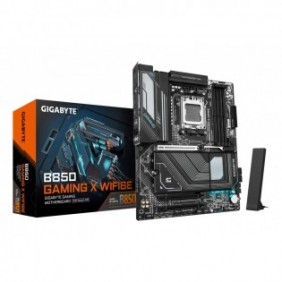 Gigabyte B850 GAMING X WIFI6E Carte Mère - AMD Ryzen 9000 Series CPUs, VRM numérique 12+2+2 phases, jusqu'à 8200MHz DDR5 , 1xPCIe 5.0 + 2xPCIe 4.0 M.2, LAN 2.5G, WIFI 6E, USB 3.2 Gen 2x2, AMD, Emplacement AM5, AMD Ryzen 7000 Series, AMD Ryzen 8000