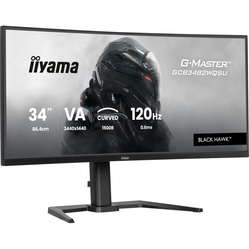 Iiyama GCB3482WQSU-B1, 86,4 cm 34", 3440 x 1440 pixels, UltraWide Quad HD, LED, 0,6 ms, Noir