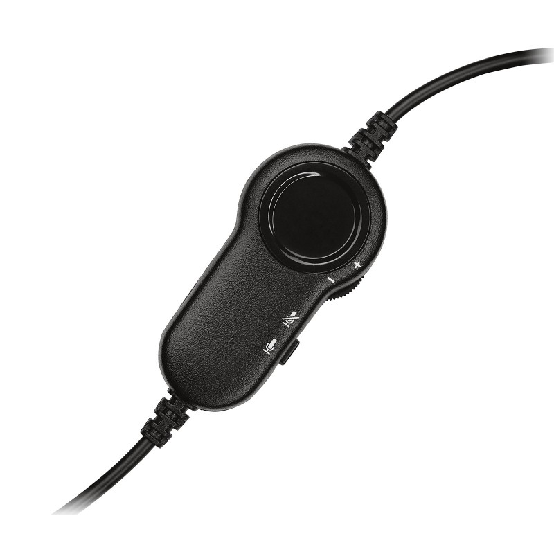 Logitech 981-000587, Avec fil, BureauCentre d'appels, 20 - 20000 Hz, 80 g, Casque, Noir